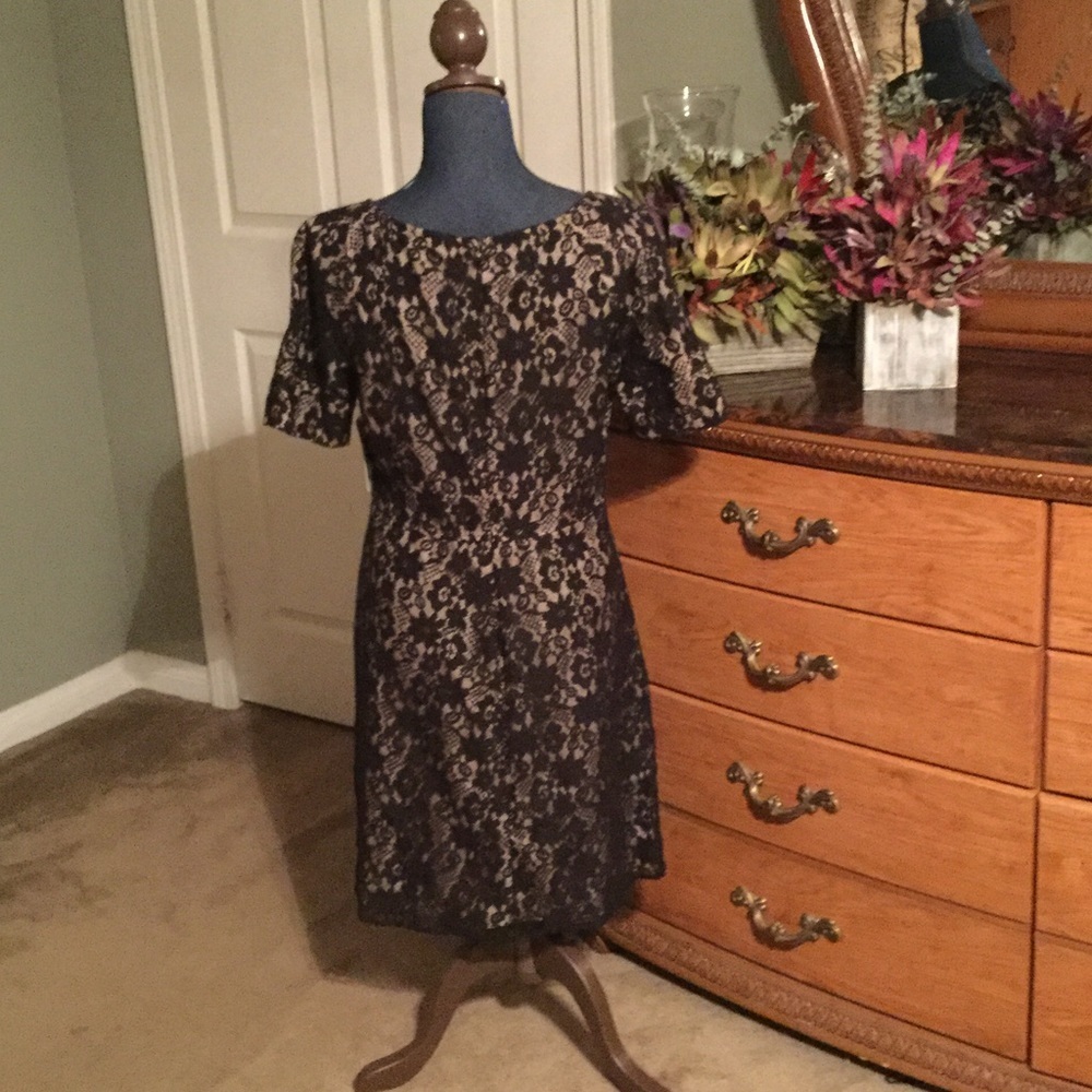 Allen B black lace Dress - Picture 3 of 4